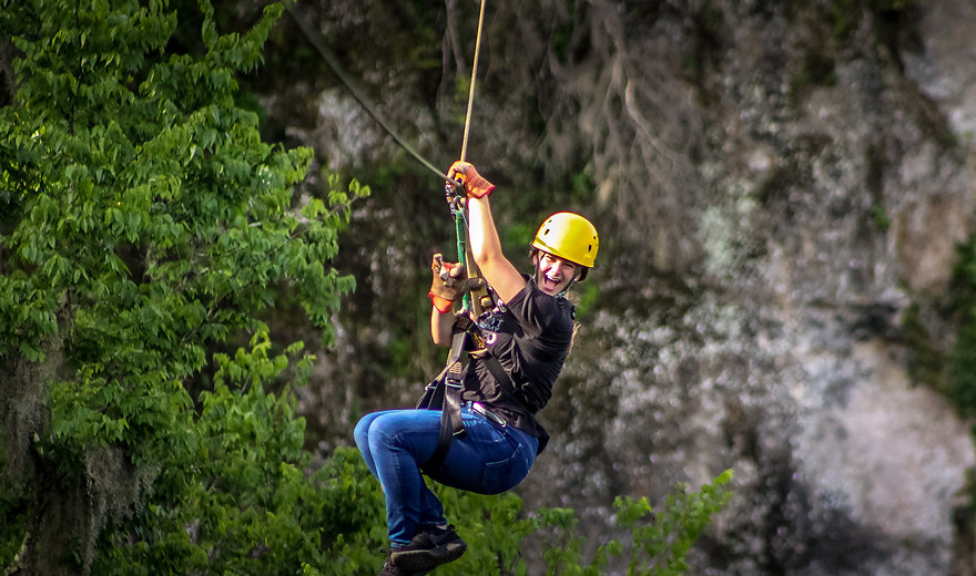 Ziplining adventure experience
