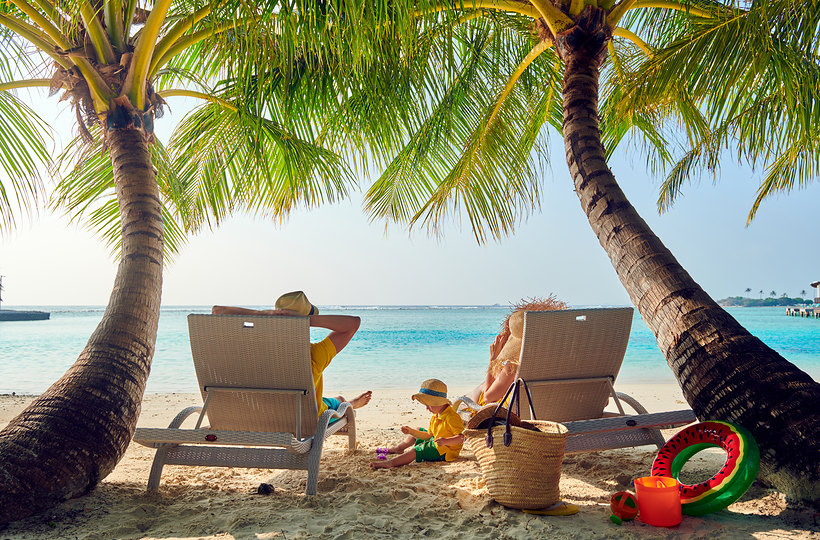 Family beach getaway